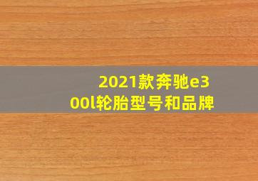 2021款奔驰e300l轮胎型号和品牌