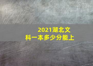 2021湖北文科一本多少分能上