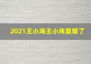 2021王小海王小玮复婚了