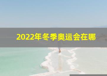 2022年冬季奥运会在哪