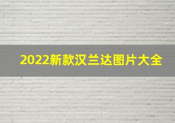 2022新款汉兰达图片大全