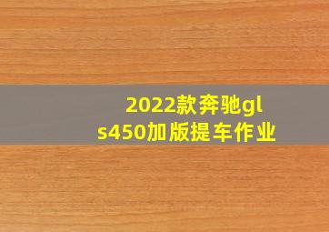 2022款奔驰gls450加版提车作业