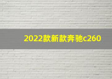 2022款新款奔驰c260