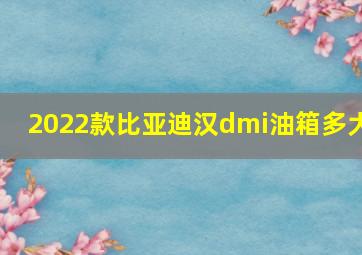 2022款比亚迪汉dmi油箱多大