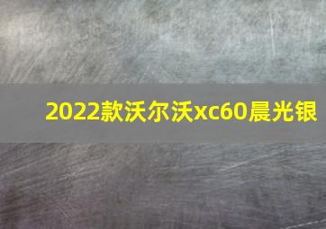 2022款沃尔沃xc60晨光银