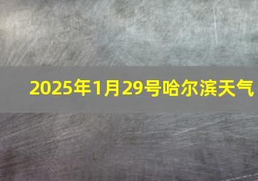 2025年1月29号哈尔滨天气