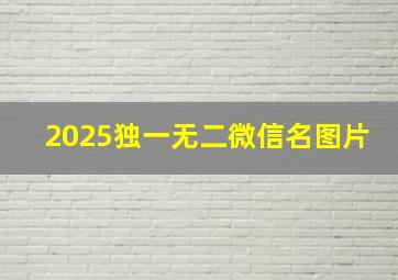 2025独一无二微信名图片