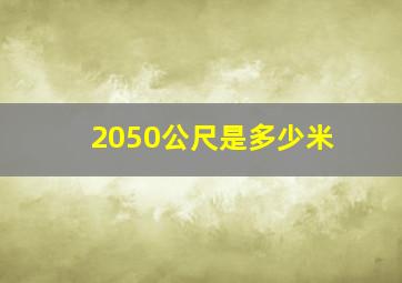 2050公尺是多少米