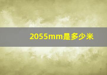 2055mm是多少米