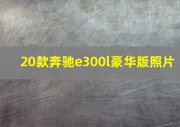 20款奔驰e300l豪华版照片