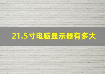 21.5寸电脑显示器有多大