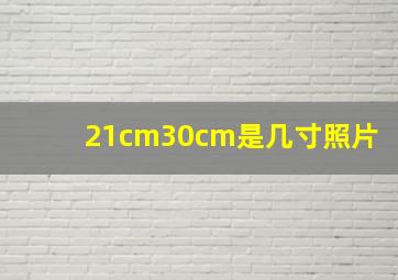 21cm30cm是几寸照片