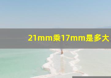 21mm乘17mm是多大