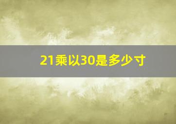 21乘以30是多少寸