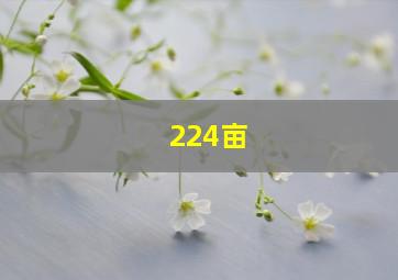 224亩