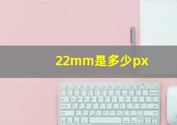 22mm是多少px