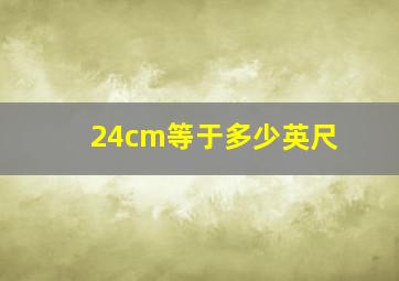 24cm等于多少英尺