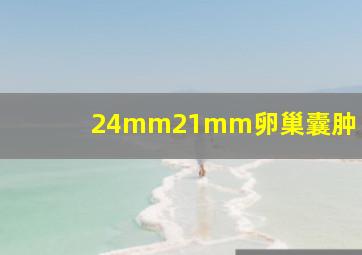 24mm21mm卵巢囊肿