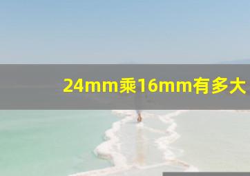 24mm乘16mm有多大