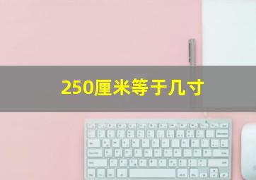 250厘米等于几寸