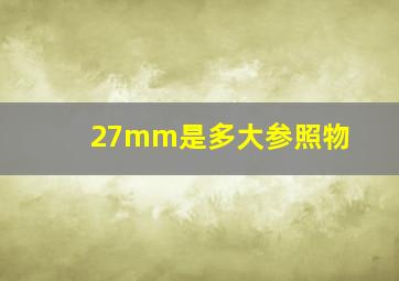 27mm是多大参照物