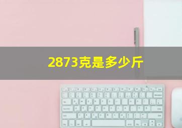 2873克是多少斤