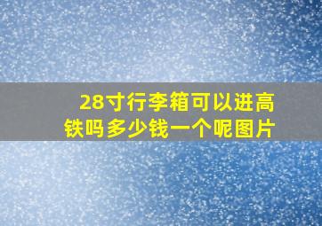 28寸行李箱可以进高铁吗多少钱一个呢图片