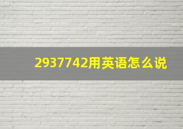 2937742用英语怎么说