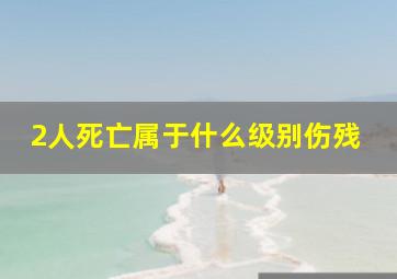 2人死亡属于什么级别伤残