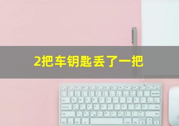 2把车钥匙丢了一把