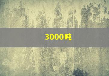 3000吨