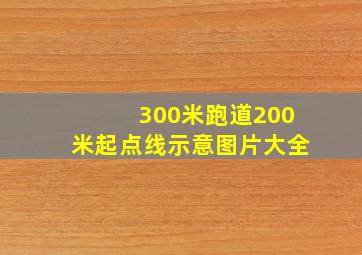 300米跑道200米起点线示意图片大全