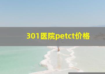 301医院petct价格