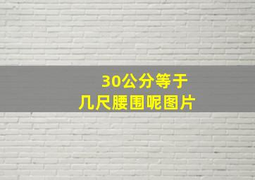 30公分等于几尺腰围呢图片