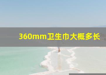 360mm卫生巾大概多长