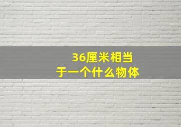 36厘米相当于一个什么物体