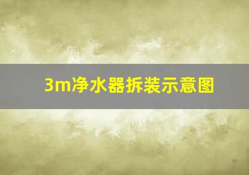 3m净水器拆装示意图