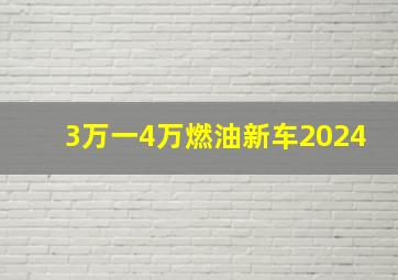 3万一4万燃油新车2024