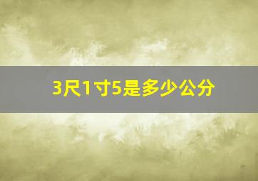 3尺1寸5是多少公分