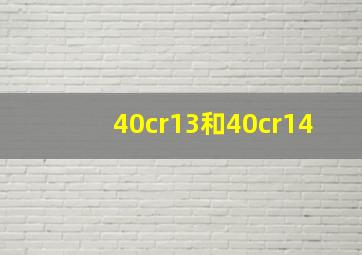 40cr13和40cr14