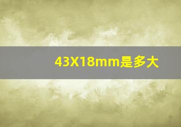 43X18mm是多大