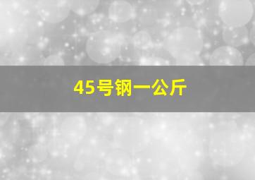 45号钢一公斤