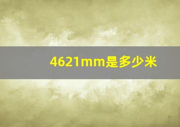 4621mm是多少米