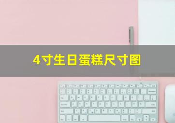 4寸生日蛋糕尺寸图