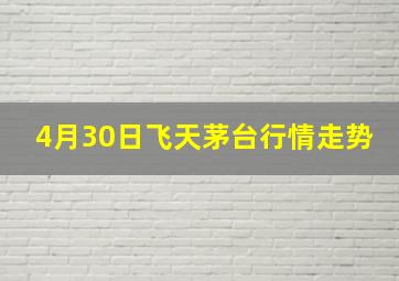 4月30日飞天茅台行情走势