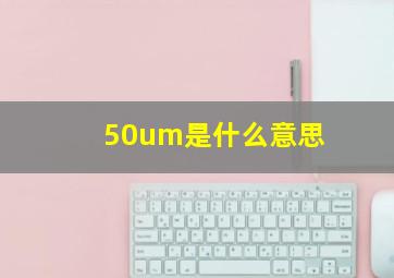 50um是什么意思