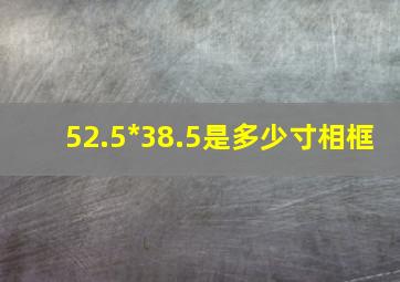 52.5*38.5是多少寸相框