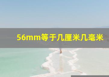 56mm等于几厘米几毫米