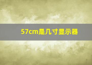 57cm是几寸显示器