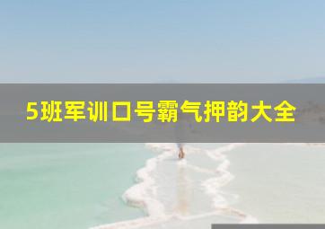 5班军训口号霸气押韵大全